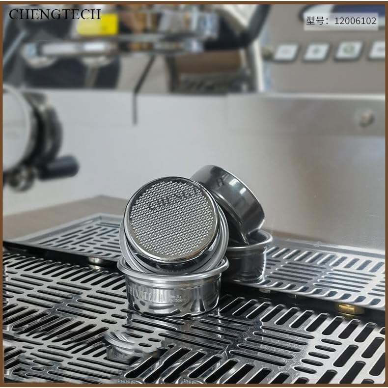 Chengtech Espresso Accessories, 22g Standard Espresso Basket – 58mm Flat Bottom Precision Filter, Balanced Flow Design for Large Dose Double Shots - Image 4